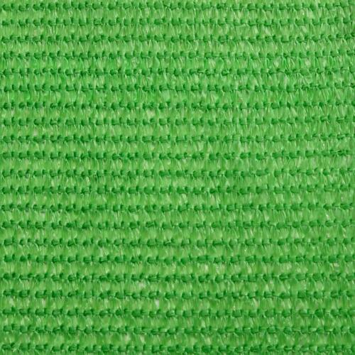Solsejl 5x8 m 160 g/m² HDPE lysegrøn