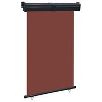 Sidemarkise til altan 125x250 cm brun