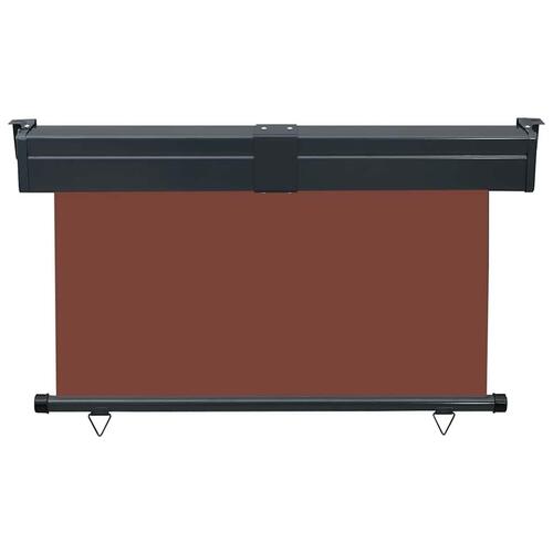 Sidemarkise til altan 125x250 cm brun