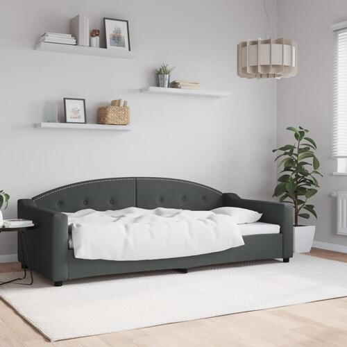 Daybed 90x200 cm stof mørkegrå