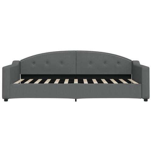 Daybed 90x200 cm stof mørkegrå