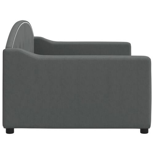 Daybed 90x200 cm stof mørkegrå