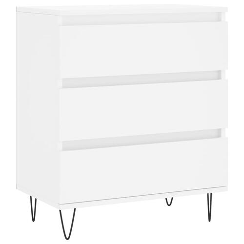Skænk 60x35x70 cm konstrueret træ hvid