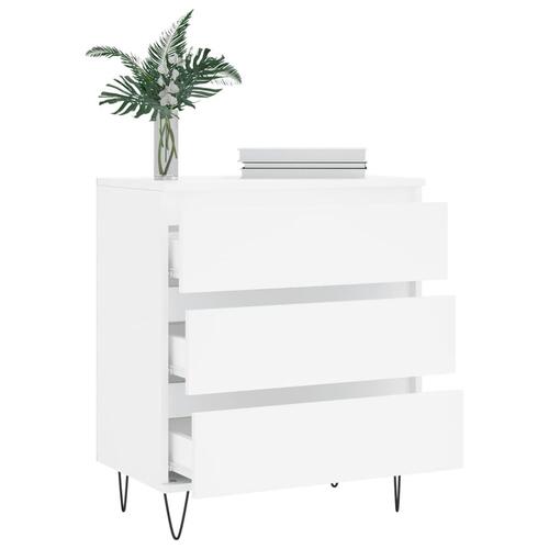 Skænk 60x35x70 cm konstrueret træ hvid