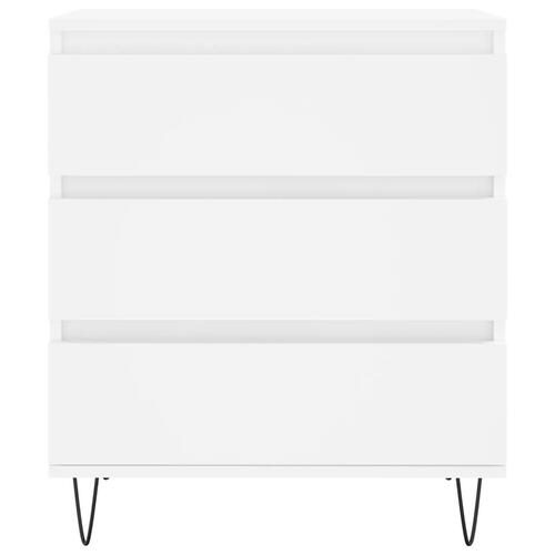 Skænk 60x35x70 cm konstrueret træ hvid