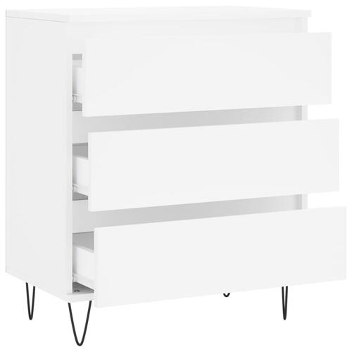 Skænk 60x35x70 cm konstrueret træ hvid