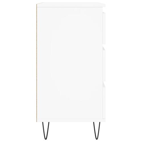 Skænk 60x35x70 cm konstrueret træ hvid