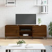 Tv-bord 150x30x50 cm konstrueret træ brun egetræsfarve