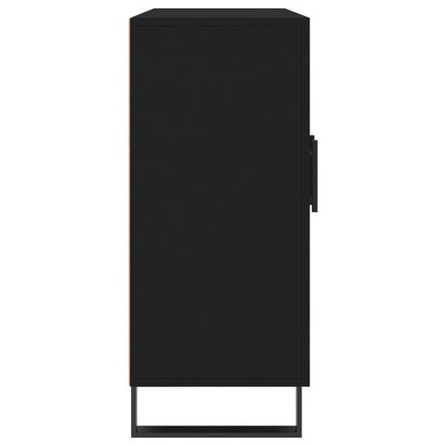 Skab 90x34x80 cm konstrueret træ sort