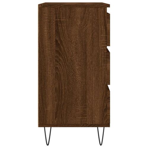 Skænk 60x35x70 cm konstrueret træ brun egetræsfarve