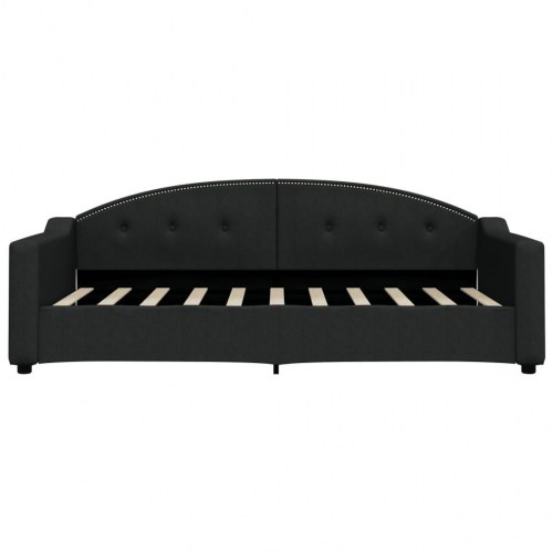 Daybed 90x190 cm i stof - sort sovesofa til gæsteværelse og stue