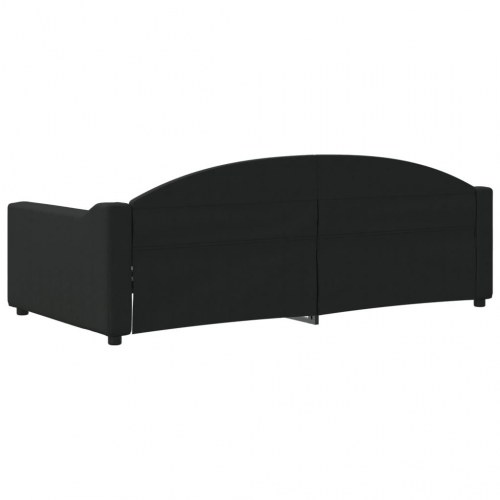 Daybed 90x190 cm i stof - sort sovesofa til gæsteværelse og stue