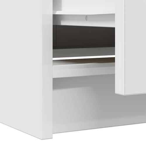 Tv-bord 40x35x54 cm konstrueret træ hvid