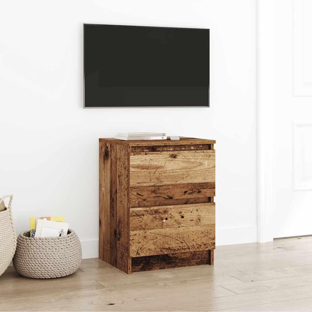 Tv-Bord 100X35X54 Cm Konstrueret Træ Etræsfarve - 40 cm / Gammelt træ