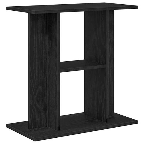 Akvariebord 60x30x60 cm konstrueret træ sort egetræsfarve