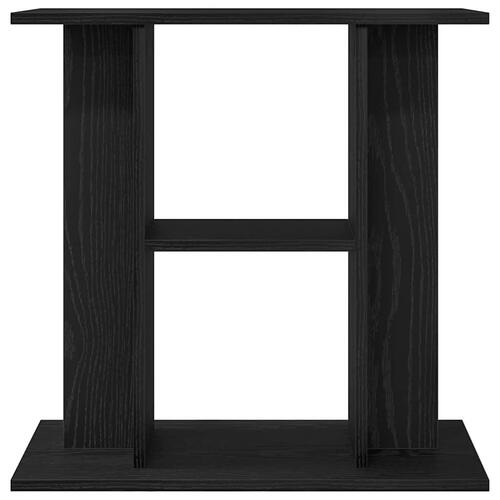 Akvariebord 60x30x60 cm konstrueret træ sort egetræsfarve