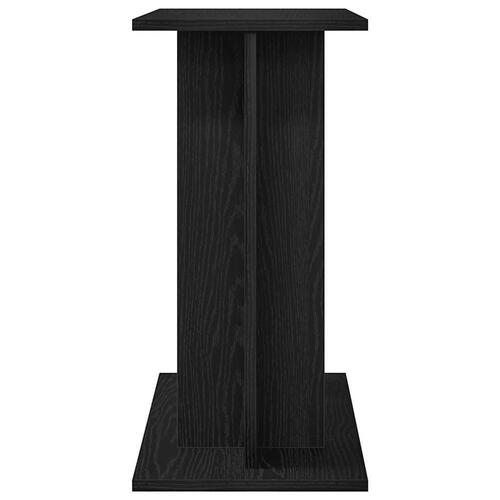 Akvariebord 60x30x60 cm konstrueret træ sort egetræsfarve
