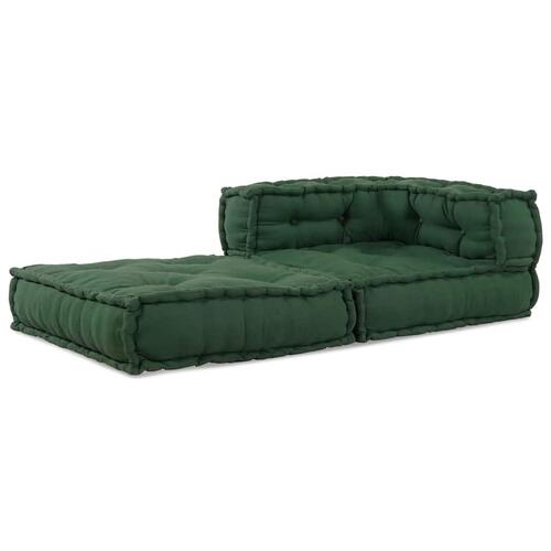 Modulpuf stof 70x70x54 grøn
