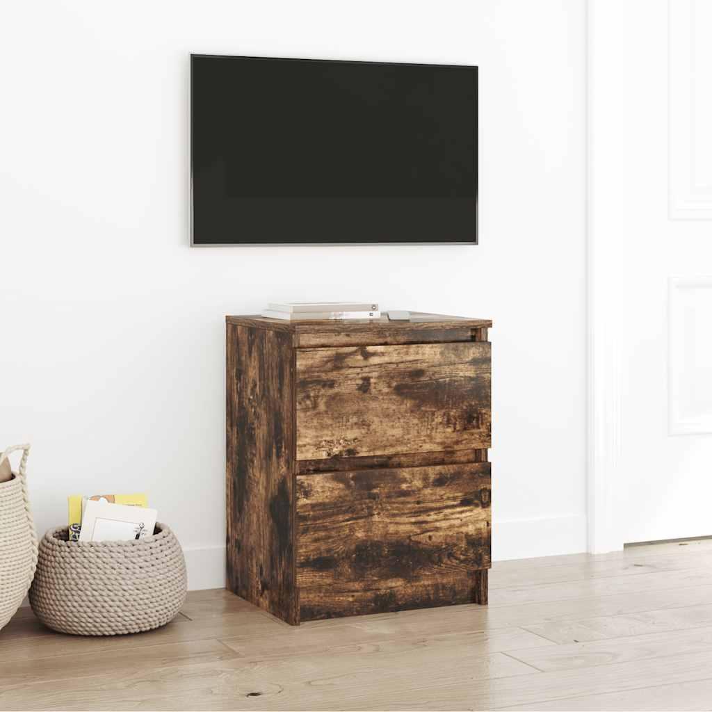 Tv-Bord 100X35X54 Cm Konstrueret Træ Etræsfarve - 40 cm / Røget eg