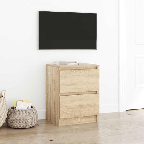 Tv-bord 40x35x54 cm konstrueret træ sonoma-eg