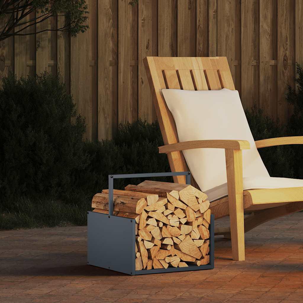 brændestativ 40x40x40 cm koldvalset stål antracitgrå