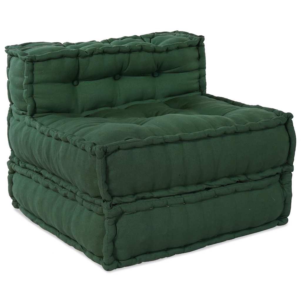 Modulpuf stof 70x70x54 grøn