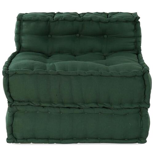 Modulpuf stof 70x70x54 grøn