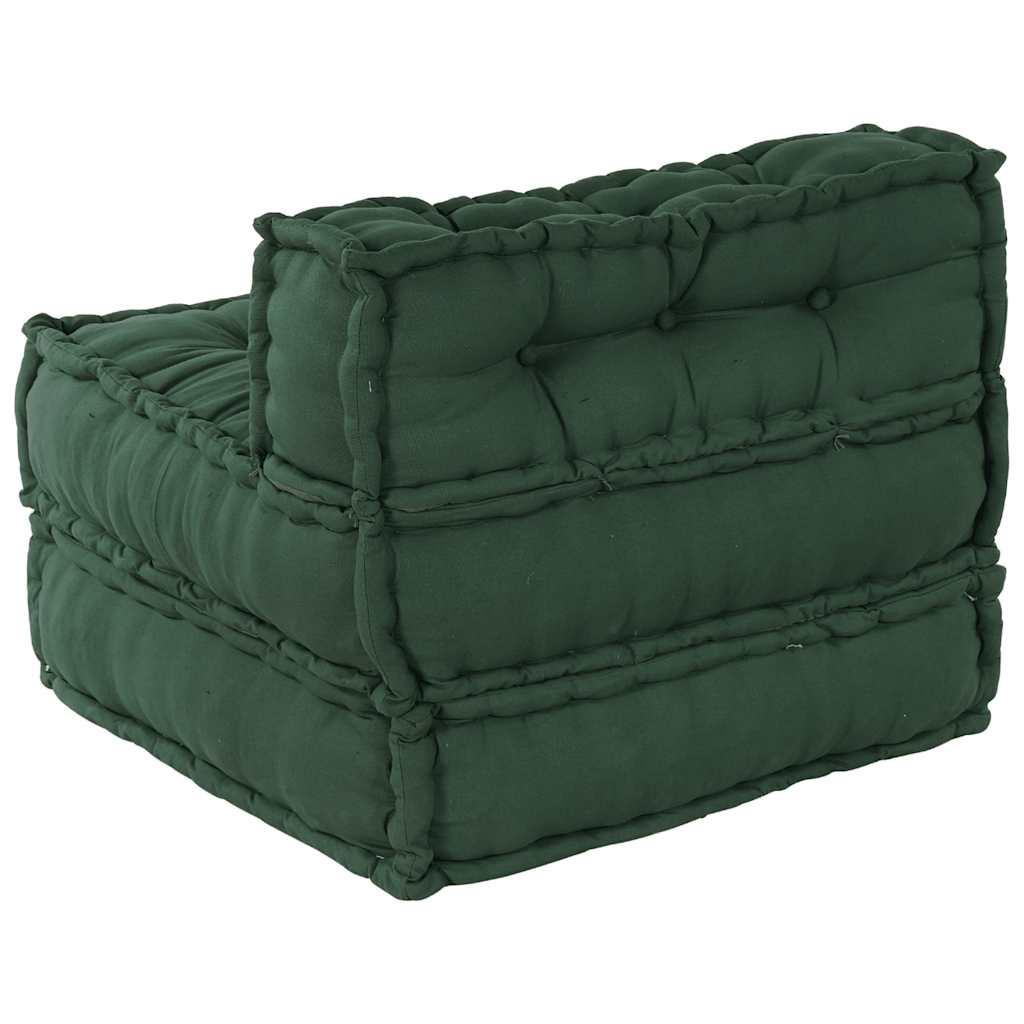 Modulpuf stof 70x70x54 grøn