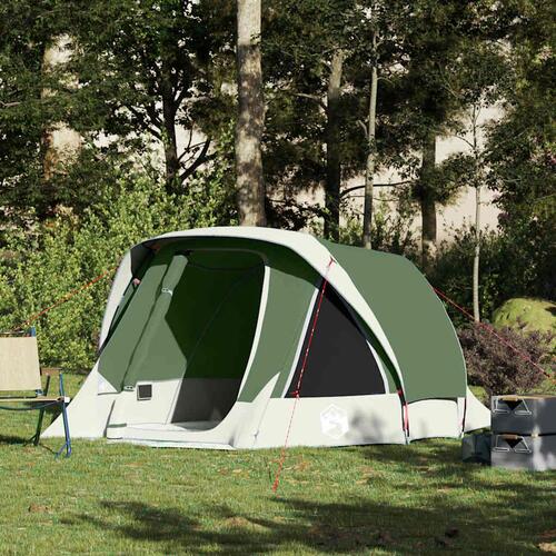 4-personers campingtelt vandafvisende grøn