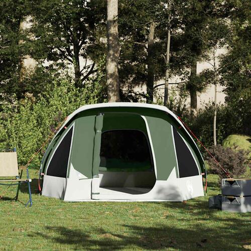 4-personers campingtelt vandafvisende grøn