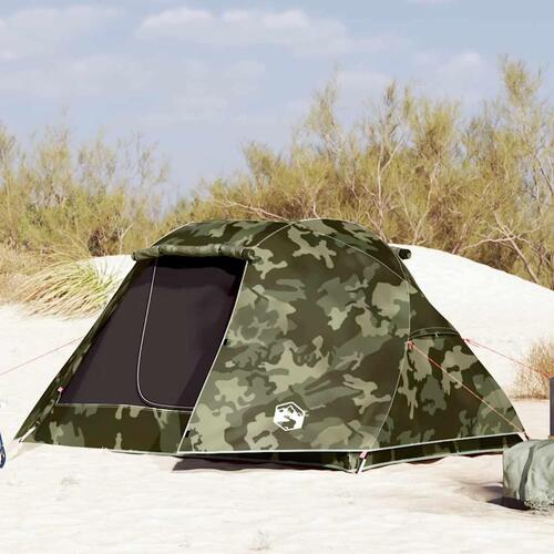 3-personers fisketelt vandafvisende camouflage