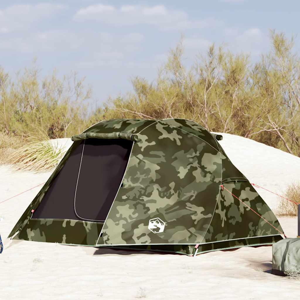 3-personers fisketelt vandafvisende camouflage