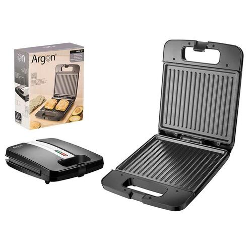 Grill Sandwichrister Argon K-718-2 Sort Stål 1400 W