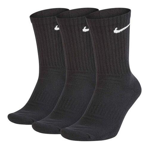 Sportsstrømper Nike EVERYDAY CUSHIONED SX7664 Sort Nylon (3 stk) L