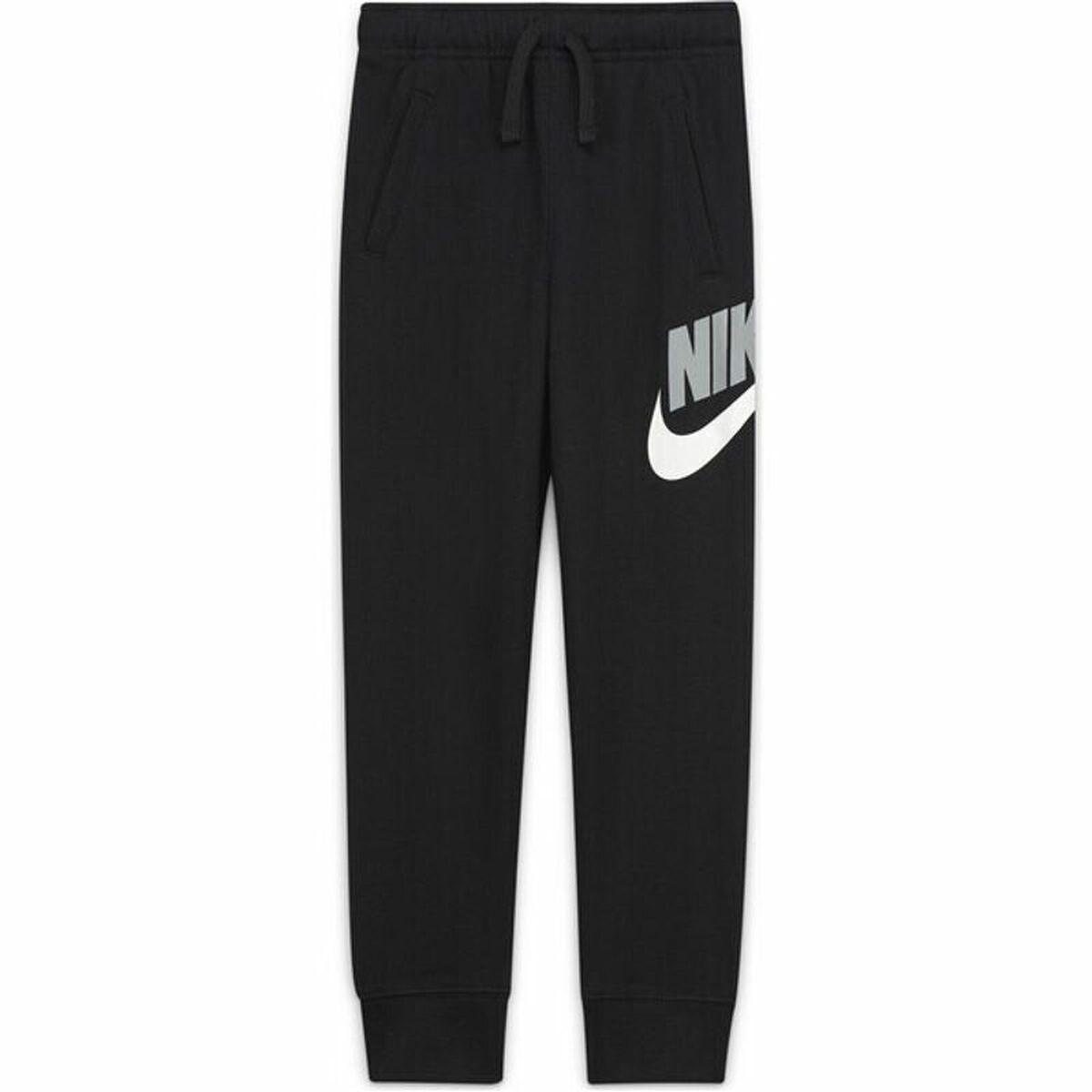 Træningsdragt til børn underdele Nike Club Hbr Sort 7 år