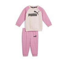 Træningsdragt til børn Puma Minicats Ess Raglan Jogger Fl Pink 3-4 år