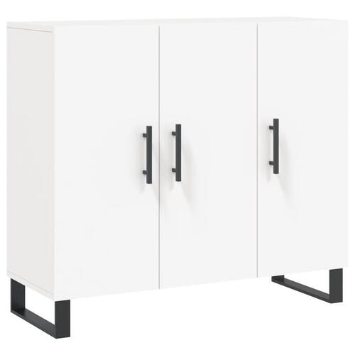 Skab 90x34x80 cm konstrueret træ hvid