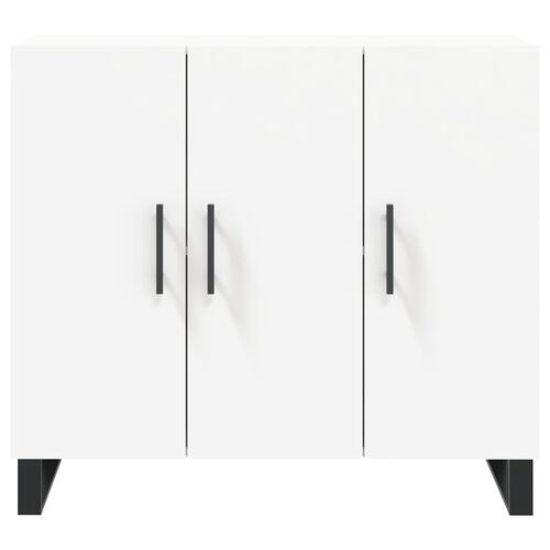 Skab 90x34x80 cm konstrueret træ hvid