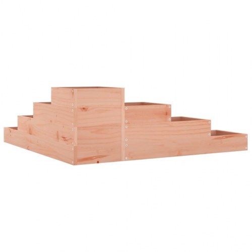 Plantekasse i 4 niveauer L-formet 106 x 104,5 x 36 cm - massivt douglastræ