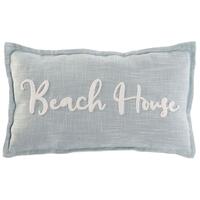 Pude Home ESPRIT Beach Hvid Himmelblå Middelhavet 60 x 10 x 35 cm