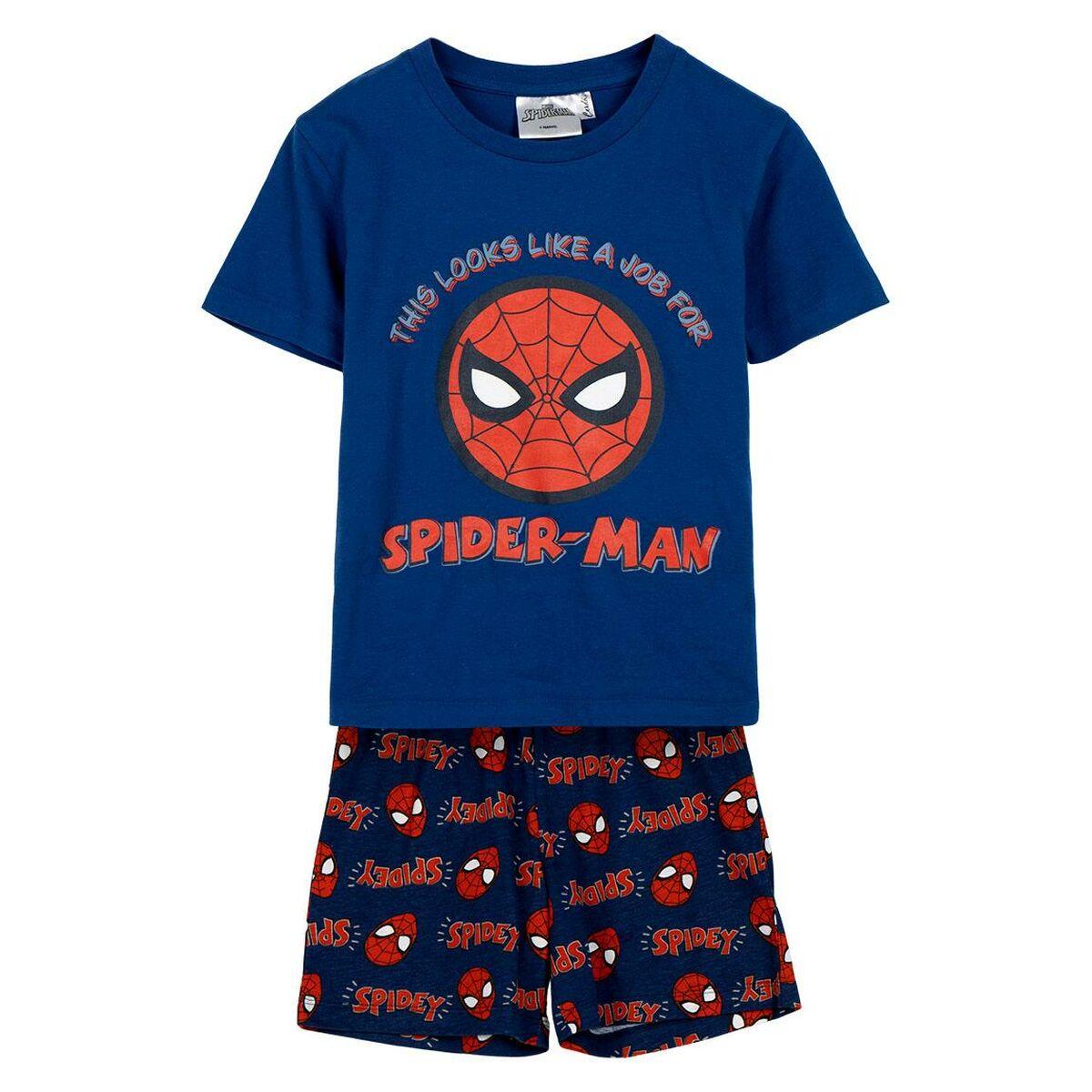 Nattøj Børns Spider-Man Blå 6 år