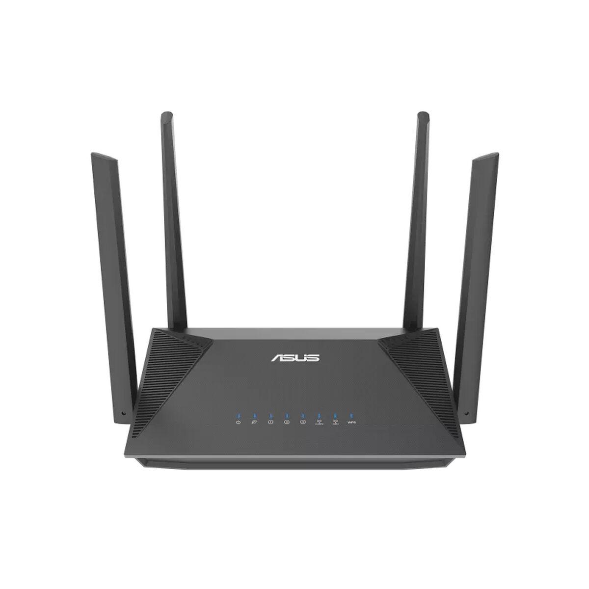 Router Asus RT-AX52 Sort RJ45 Ethernet LAN Wi-Fi