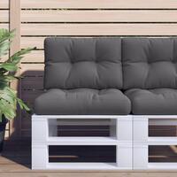 Pallehynde 60x40x12 cm stof antracitgrå