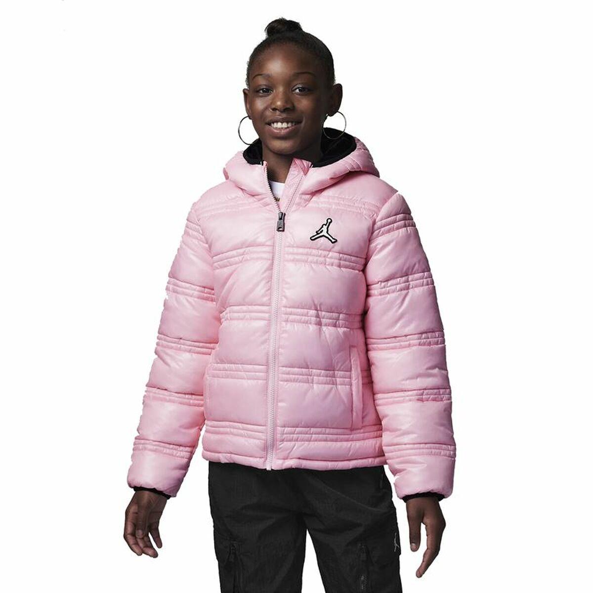 Sportsjakke til børn Nike Jordan Core Mid Wt Puffer Mørk pink 13-15 år