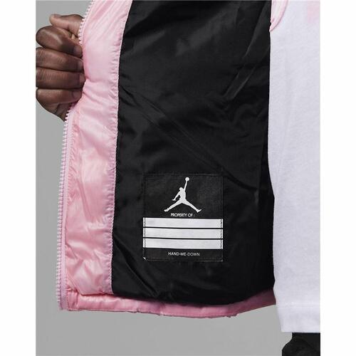 Sportsjakke til børn Nike Jordan Core Mid Wt Puffer Mørk pink 13-15 år