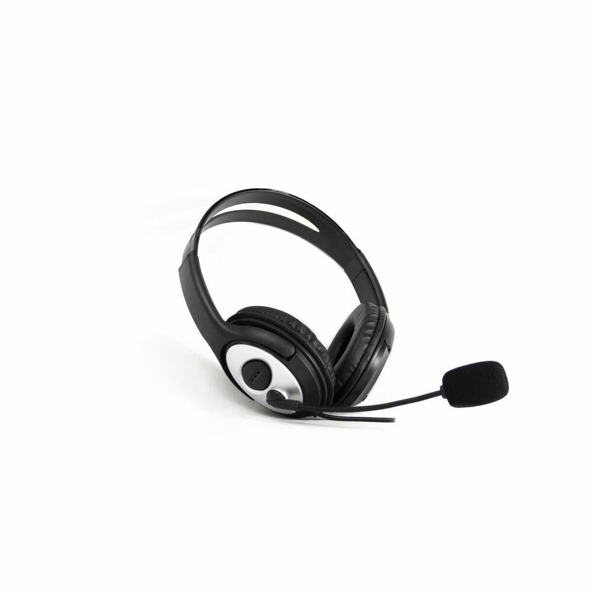 CoolBox COO-AUM-01 headset med mikrofon - sort/sølv