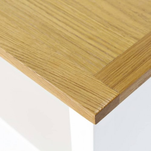 Bogreol i 3 niveauer 72x22,5x82 cm massivt egetræ