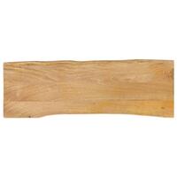 Bordplade 110x40x2,5 cm naturlig kant massivt mangotræ