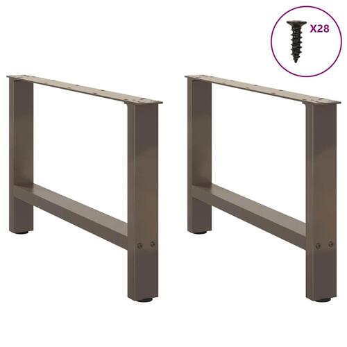 Sofabordben naturstål 2 stk. 70x(42-43) cm stål