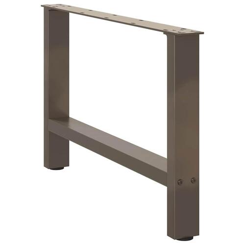Sofabordben naturstål 2 stk. 70x(42-43) cm stål